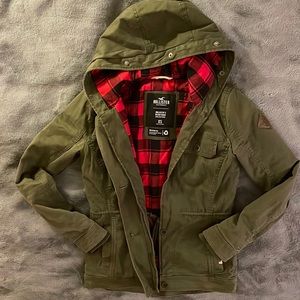 Hollister Olive Parka Jacket!
